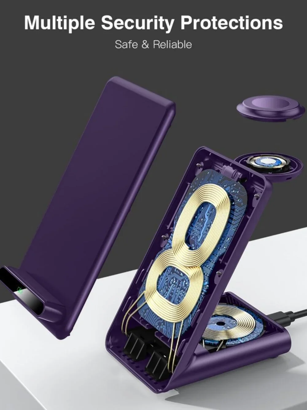 3-in-1 Wireless Charging Station for Apple Devices | Fast Charger for iPhone